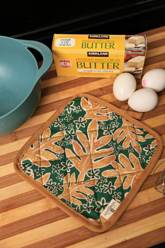 Kitchen Set | Pua Lauaʻe Green/Yellow