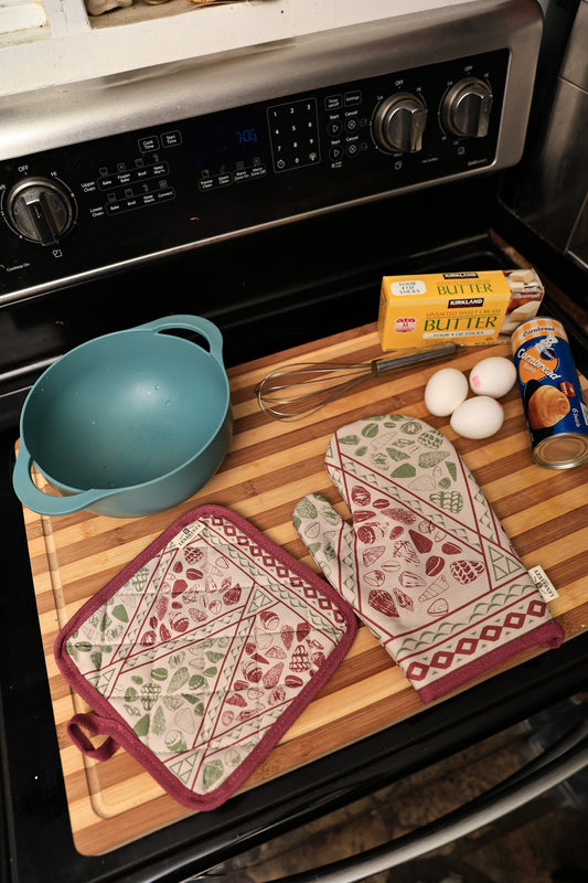 Kitchen Set | Jingle Shell Xmas Green/Red