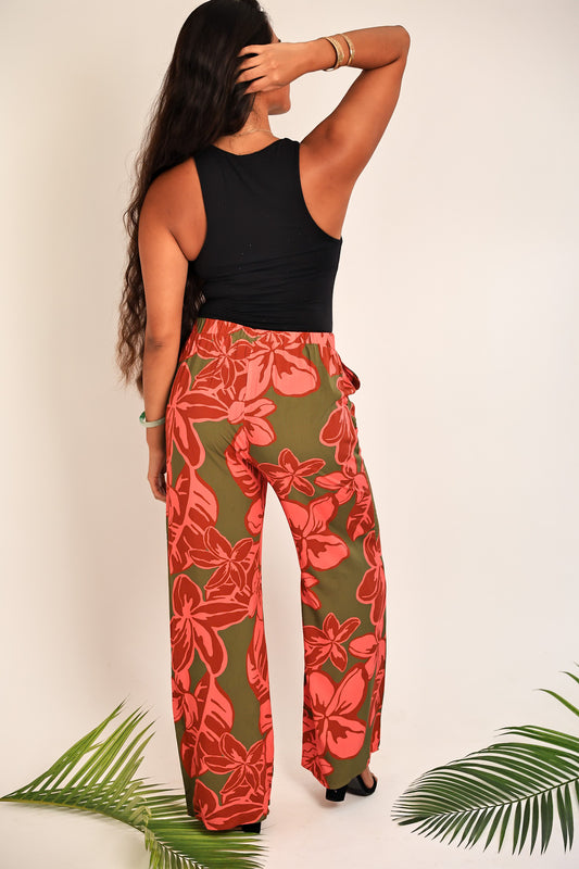 Hele Palazzo Pants | Pua Melia Berry Pink