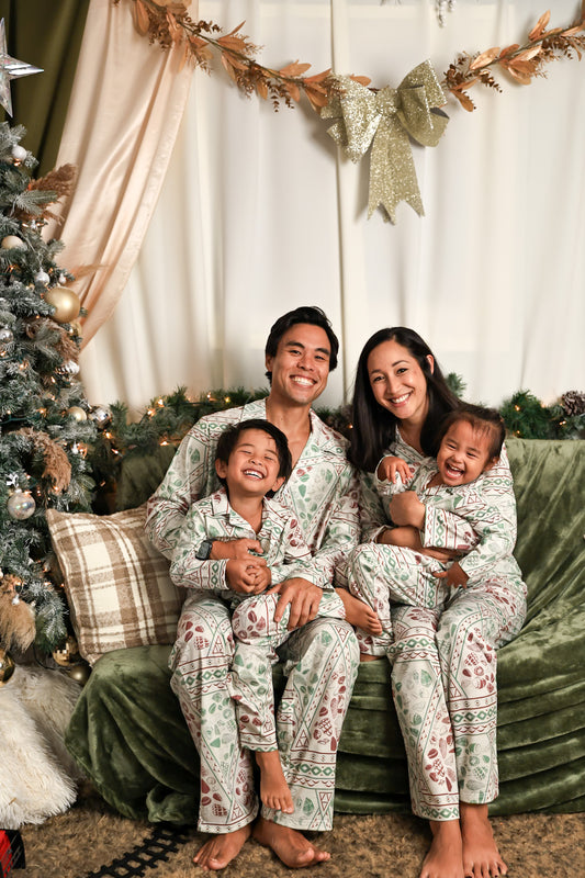 Keiki Pajama Set | Jingle Shells Xmas Red/Green