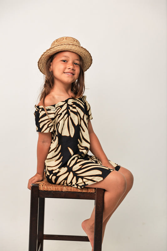 Keiki Paperbag Off-Shoulder Dress | Monstera