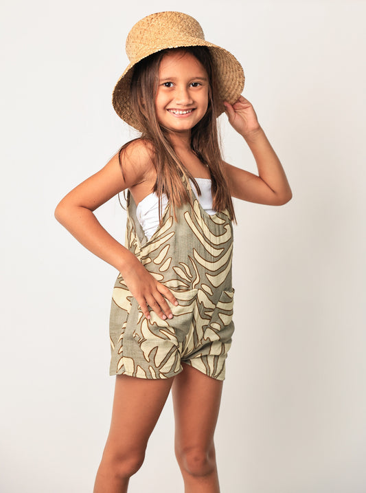 Keiki Bridget Overall Short Jumper | Monstera