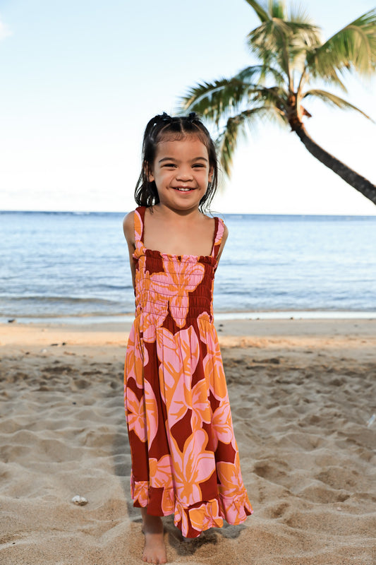 Keiki Hina Dress |  Pua Melia Saffron Yellow