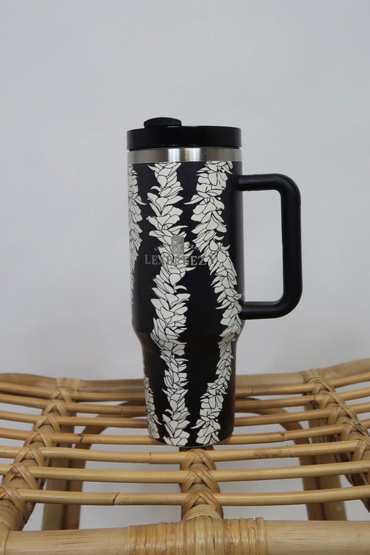 Inu Tumbler | Aloha Lei Black/White