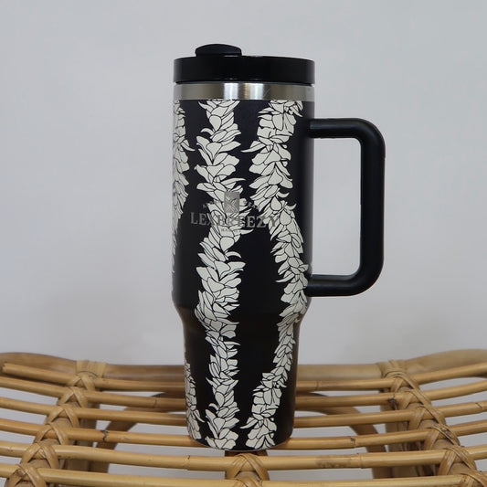 Inu Tumbler | Aloha Lei Black/White