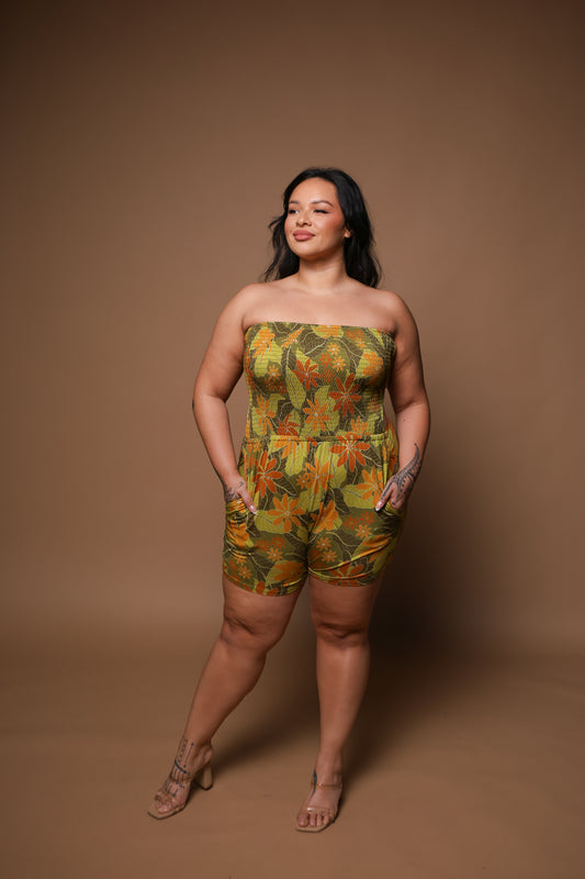 Kamaile Short Romper | Kula Gardenia Green