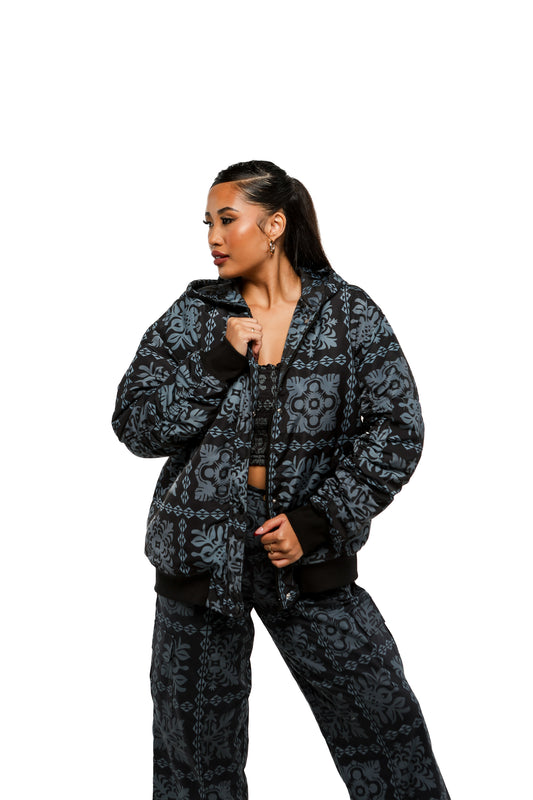 Hoodie Bomber | Tribal Quilt