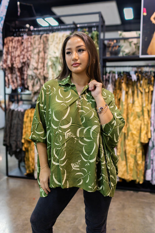 Ahe Kolo Blouse | Koa Seaweed