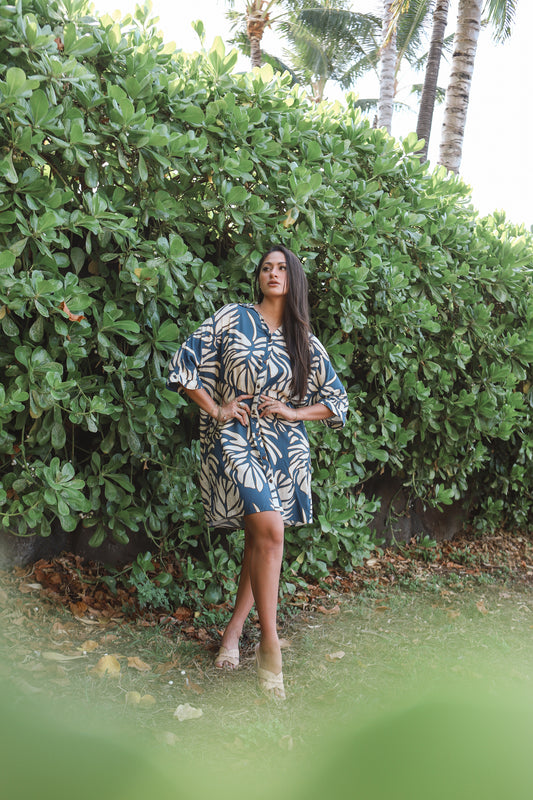 Aloha Button Down Dress | Monstera