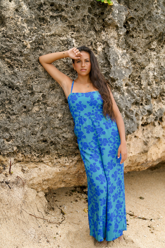 Kai Jumpsuit | Island Retro Blue