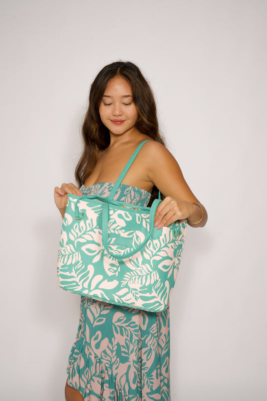 'Eke Tote | Laua’e Fern Aqua