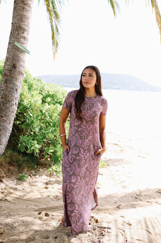 Kainoe Dress | Laua'e Fern Taro