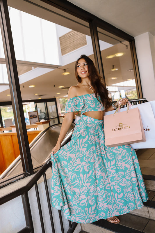 Mahina Two-Piece Set | Laua'e Fern Aqua