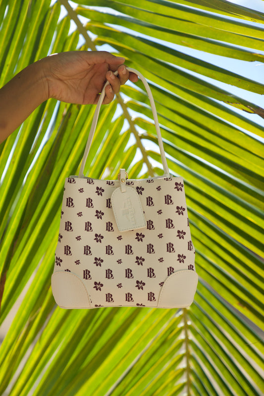 Mini Pakeke Bag | LB Monogram White