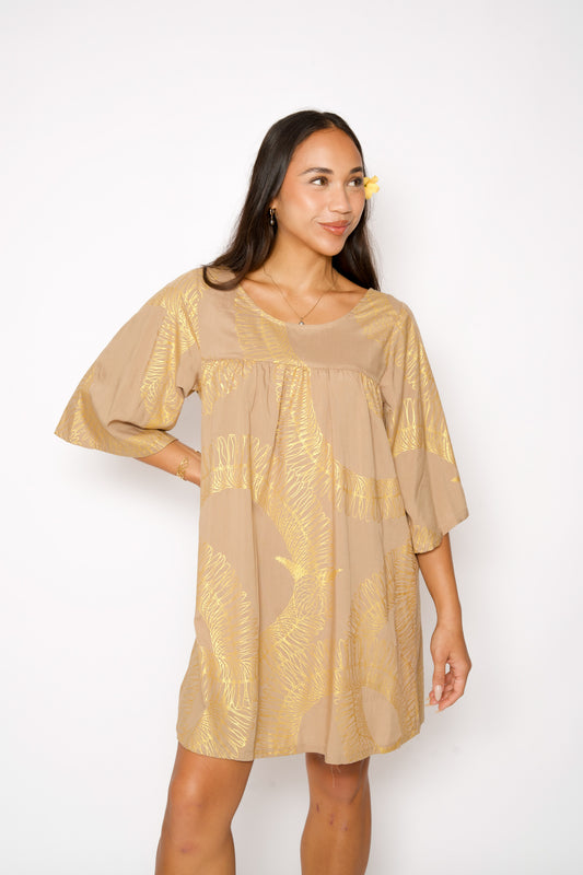 Babydoll Dress | Ginger Lei Metallic